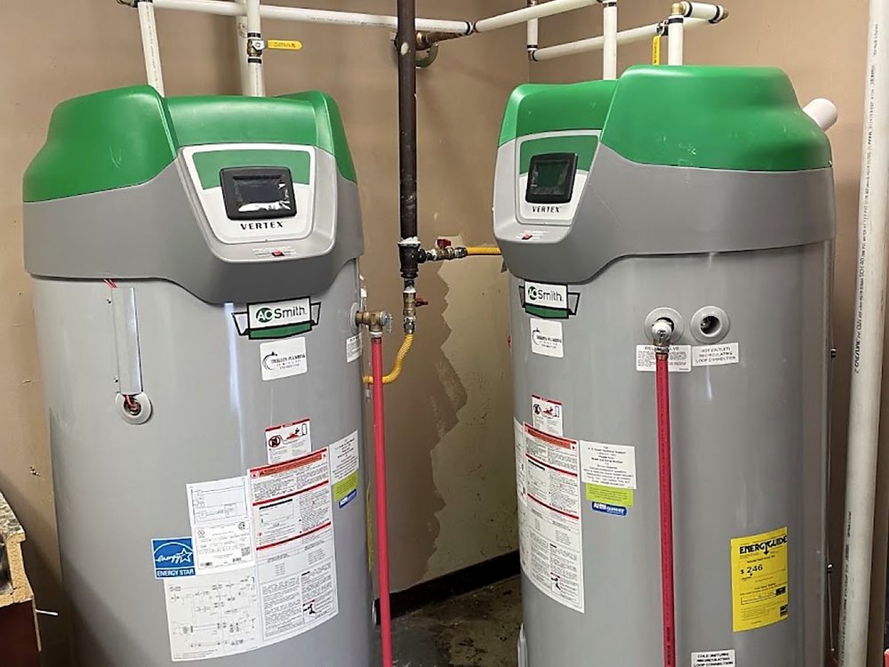 Commercial water heaters and softeners